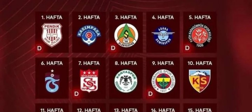 Hatayspor’un, 2023-2024 sezonu fikstürü çekildi.