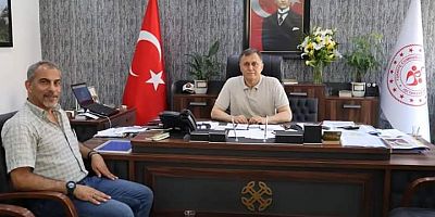 Gazeteci Zorkun,  İl Müdürü Gevrek 'i ziyaret etti 