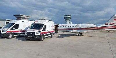 Uçak ambulans iki minik kalp için havalandı...